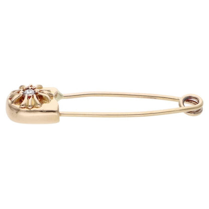 Chrome Hearts 22K Small Safety Pin 1-Dia Gold Pin