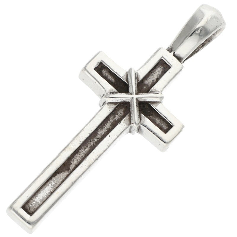 Chrome Hearts Mapplethorpe Cross Silver Charm Pendant