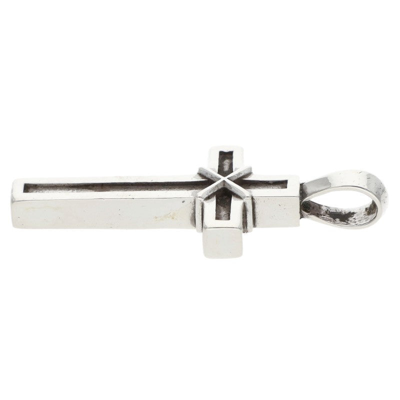 Chrome Hearts Mapplethorpe Cross Silver Charm Pendant