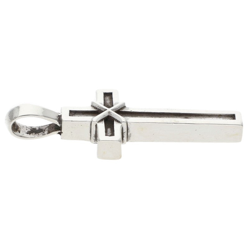 Chrome Hearts Mapplethorpe Cross Silver Charm Pendant