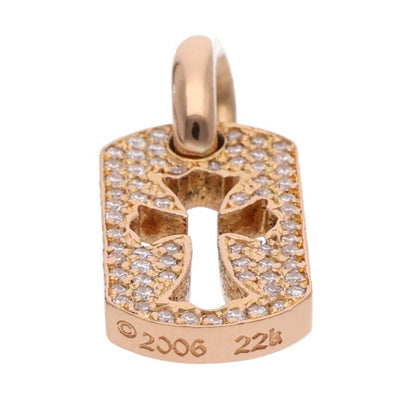 Chrome Hearts 22K TNY CO CRS P D Dog Tag Charm Size ONE SIZE