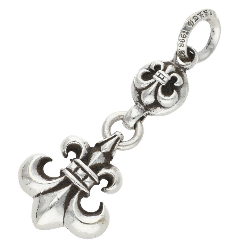 Chrome Hearts 1BALL BS FLEUR Silver Necklace Charm