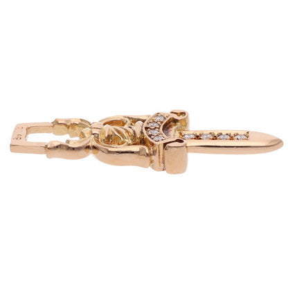 Chrome Hearts 22K #10 Dagger Diamond Pendant Size ONE SIZE