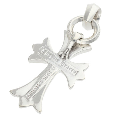 Chrome Hearts Small CH Cross W Bale Silver Necklace