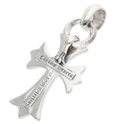 Chrome Hearts Small CH Cross W Bale Silver Necklace