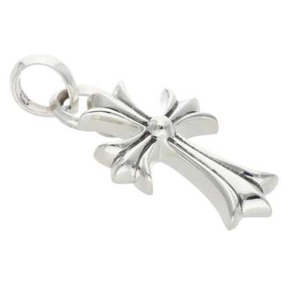 Chrome Hearts Small CH Cross W Bale Silver Necklace