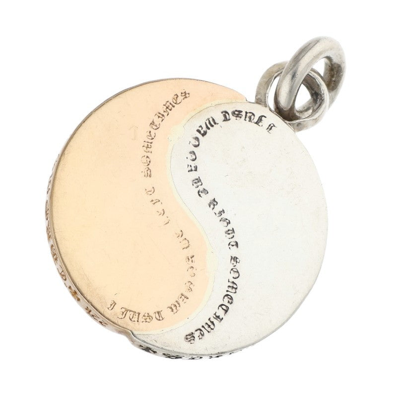 Chrome Hearts YIN YANG Silver Gold Combo Necklace Charm