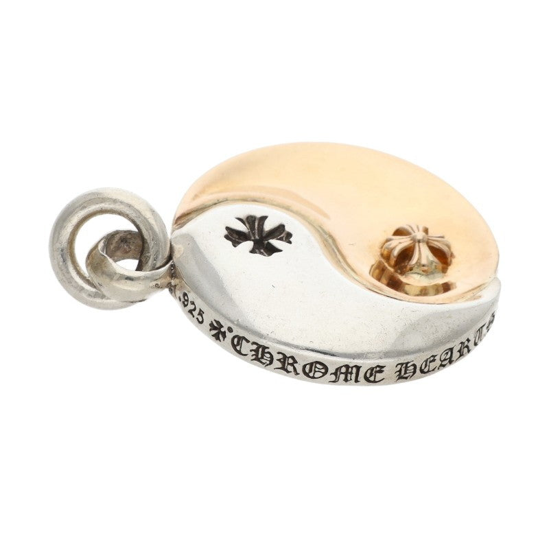 Chrome Hearts YIN YANG Silver Gold Combo Necklace Charm