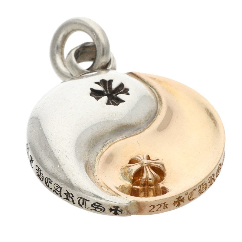 Chrome Hearts YIN YANG Silver Gold Combo Necklace Charm
