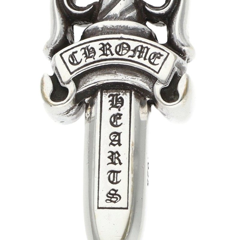 Chrome Hearts Double Dagger Silver Pendant