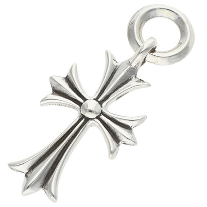 Chrome Hearts TINY CH CROSS Silver Charm Necklace