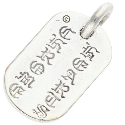 Chrome Hearts RAISED DOGTAG Silver Pendant