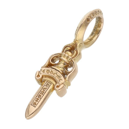 Chrome Hearts 22K STACK DAGGER V2 Gold Pendant