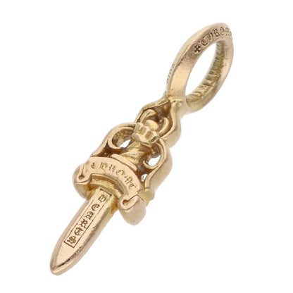 Chrome Hearts 22K STACK DAGGER V2 Gold Pendant Yellow