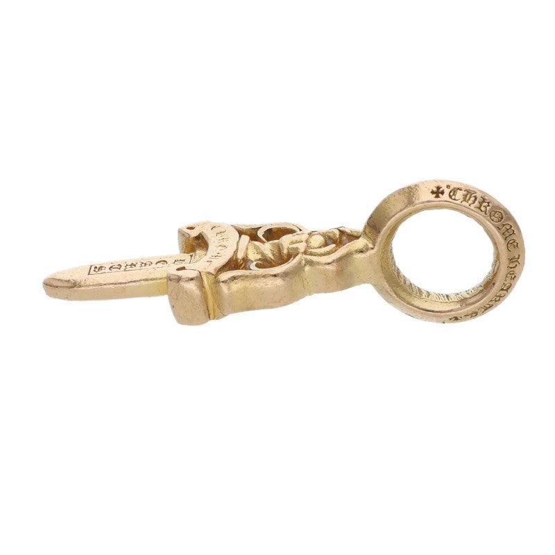 Chrome Hearts 22K STACK DAGGER V2 Gold Pendant Yellow