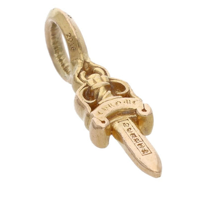 Chrome Hearts 22K STACK DAGGER V2 Gold Pendant Yellow
