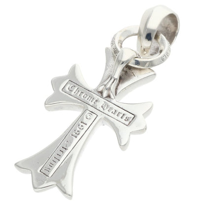 Chrome Hearts Small CH Cross W Bale Sterling Necklace Silver
