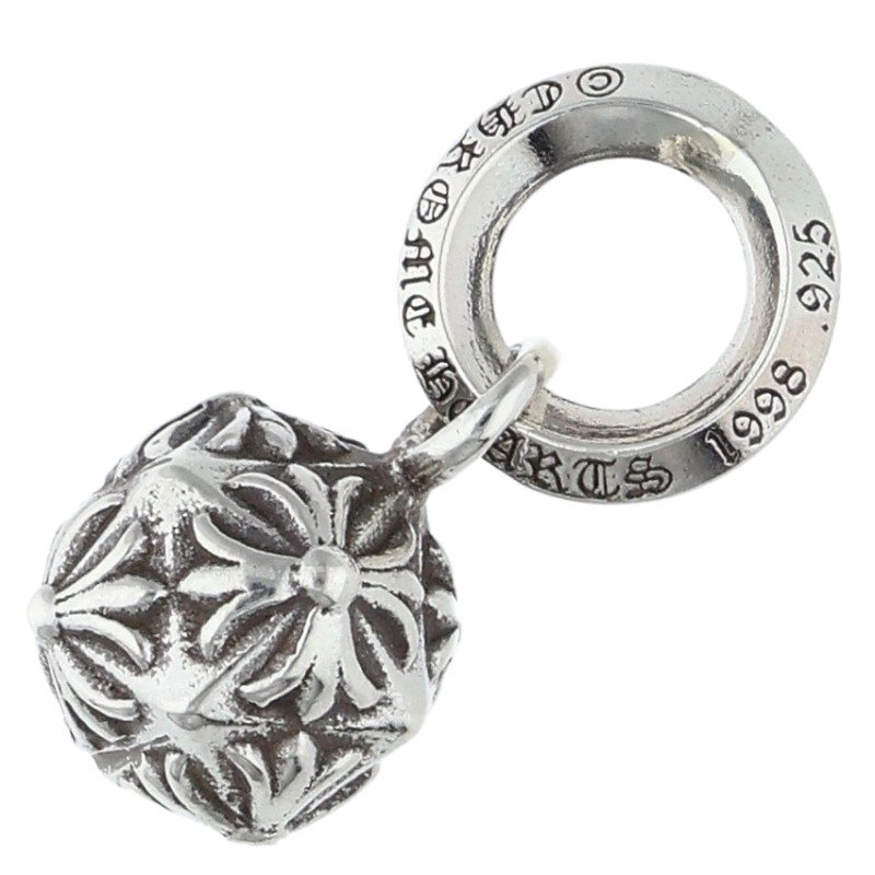 Chrome Hearts PYRAMID PLUS BALL Charm Silver
