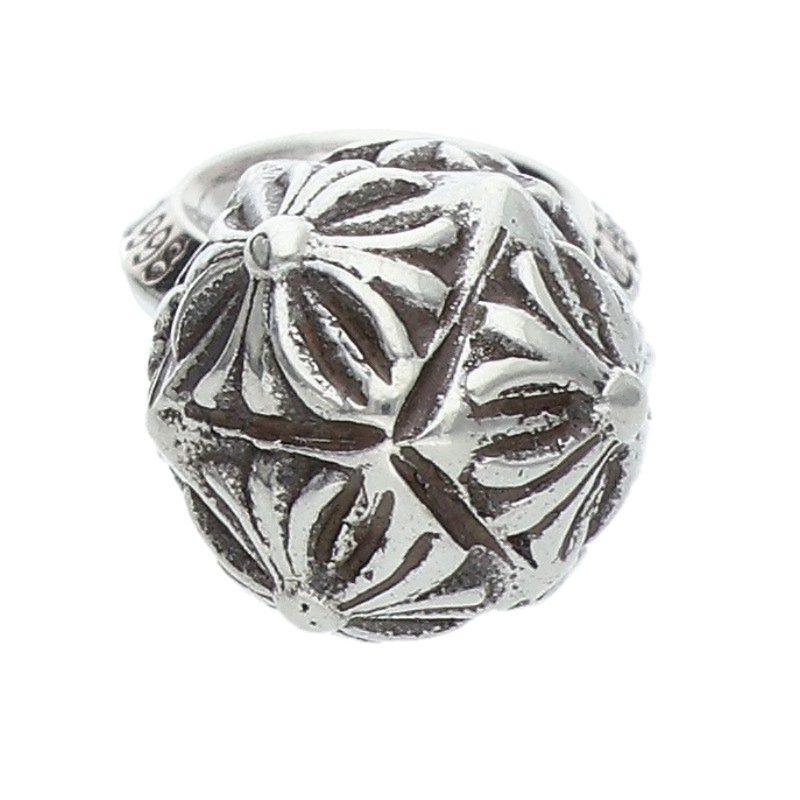 Chrome Hearts PYRAMID PLUS BALL Charm Silver