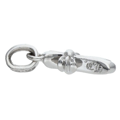 Chrome Hearts 18KWG Baby Fat Cross White Gold Pendant