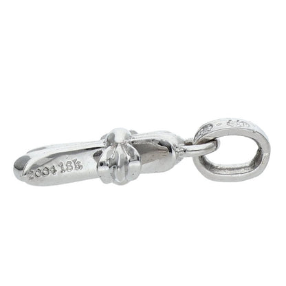 Chrome Hearts 18KWG Baby Fat Cross White Gold Pendant