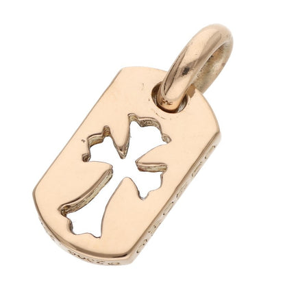 Chrome Hearts 22K Tiny Cutout Cross Tag Gold Size ONE SIZE