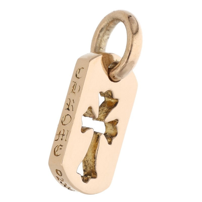 Chrome Hearts 22K Tiny Cutout Cross Tag Gold Size ONE SIZE
