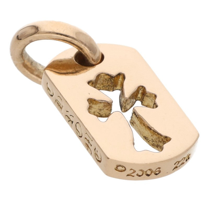 Chrome Hearts 22K Tiny Cutout Cross Tag Gold Size ONE SIZE