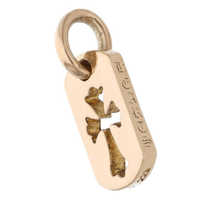 Chrome Hearts 22K Tiny Cutout Cross Tag Gold Size ONE SIZE