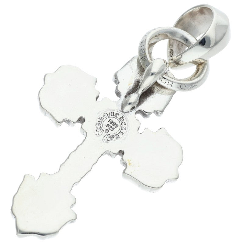 Chrome Hearts FILIG CROSS-XSM W BALE Silver Necklace