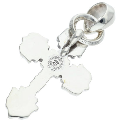 Chrome Hearts FILIG CROSS-XSM W BALE Silver Necklace