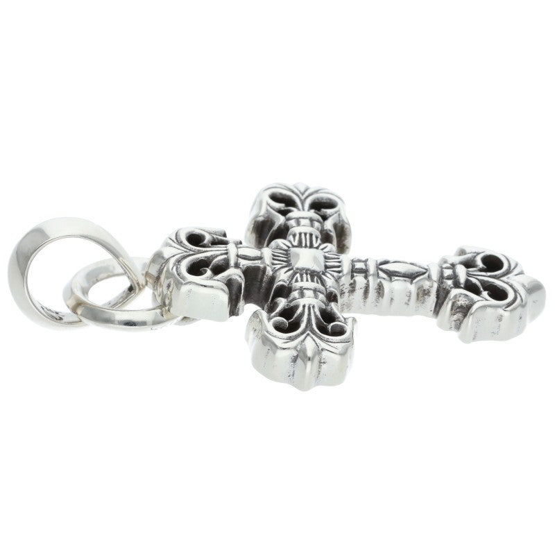 Chrome Hearts FILIG CROSS-XSM W BALE Silver Necklace