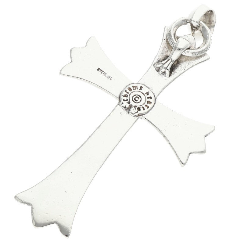 Chrome Hearts Large CH Cross Sterling Silver Necklace Charm