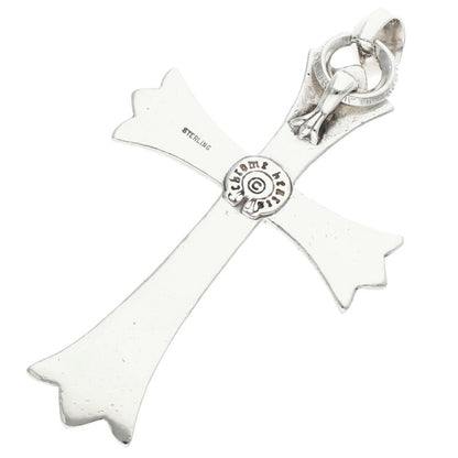 Chrome Hearts Large CH Cross Sterling Silver Necklace Charm