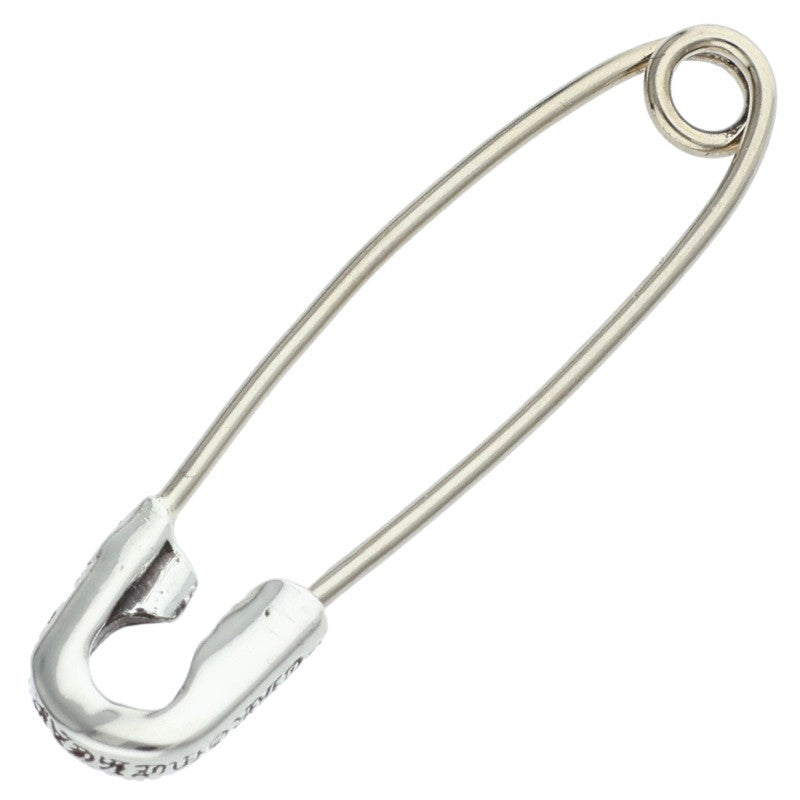 Chrome Hearts Small Safety Pin Pave Diamond Necklace