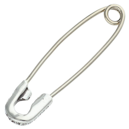 Chrome Hearts Small Safety Pin Pave Diamond Necklace