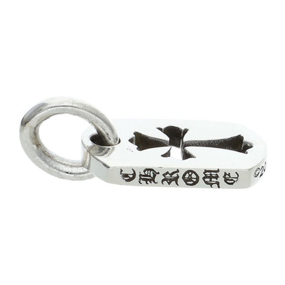Chrome Hearts Sterling Silver Tiny Cutout Cross Tag Pendant