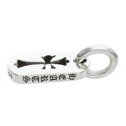 Chrome Hearts Sterling Silver Tiny Cutout Cross Tag Pendant