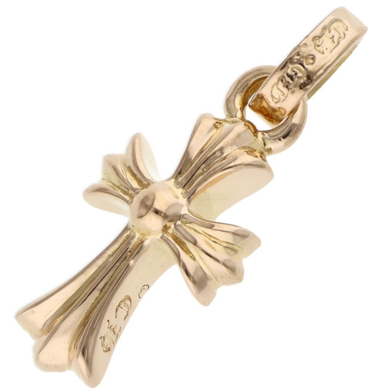 Chrome Hearts 22K Babyfat Cross Gold Necklace Charm