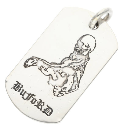Chrome Hearts D TAG LRG FOTI Silver Dog Tag Pendant