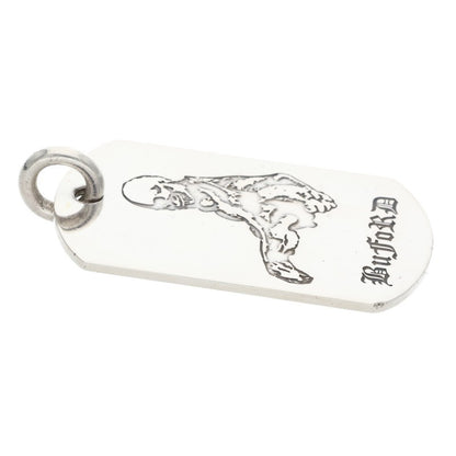 Chrome Hearts D TAG LRG FOTI Silver Dog Tag Pendant