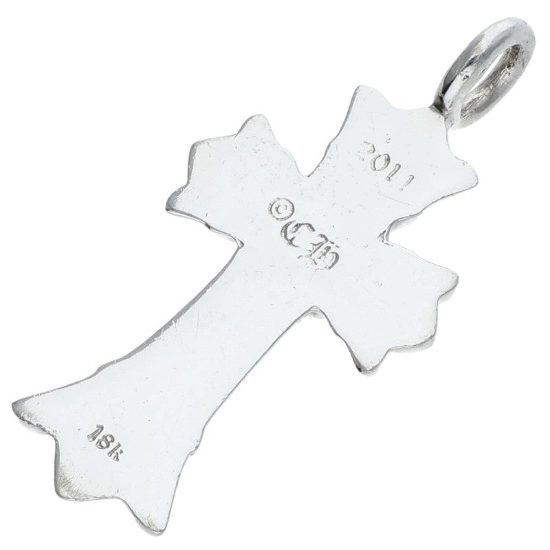 Chrome Hearts 18K DBL CH Cross After Pave Diamond Charm