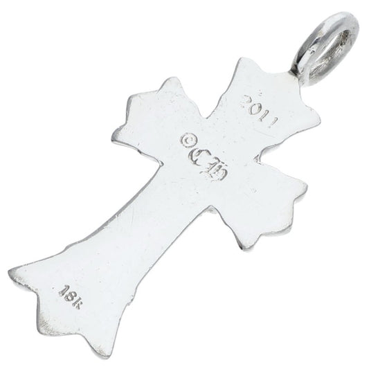 Chrome Hearts 18K DBL CH Cross After Pave Diamond Charm