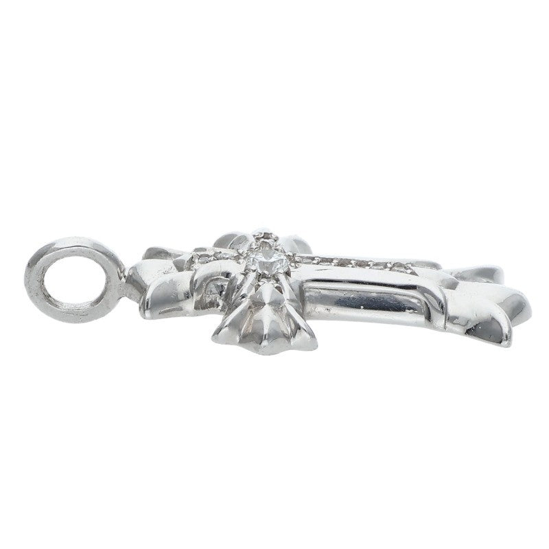 Chrome Hearts 18K DBL CH Cross After Pave Diamond Charm