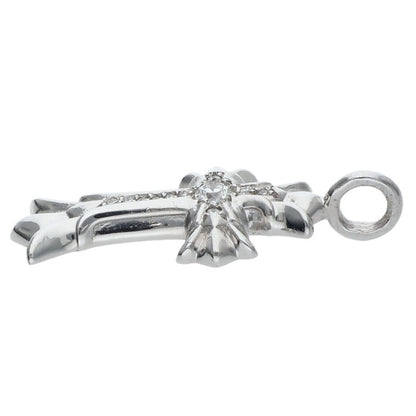 Chrome Hearts 18K DBL CH Cross After Pave Diamond Charm
