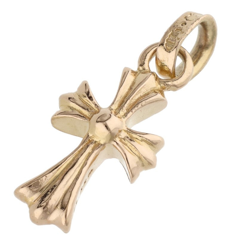 Chrome Hearts 22K Babyfat Cross Gold Necklace Charm Yellow