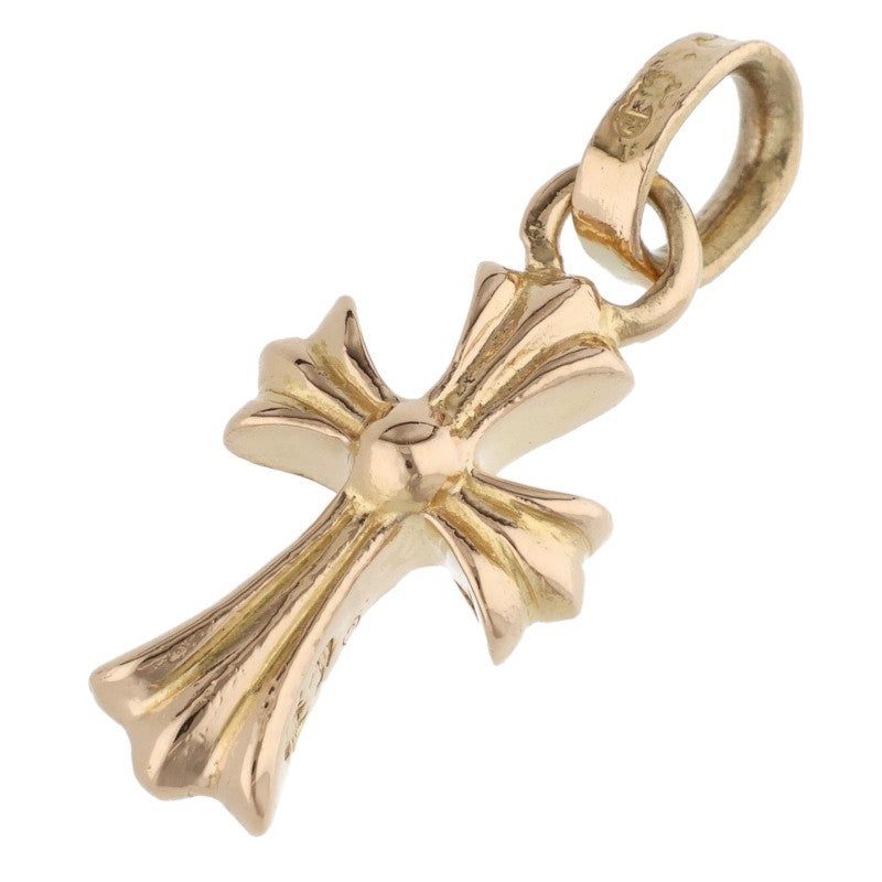 Chrome Hearts 22K Babyfat Cross Gold Necklace Charm Yellow