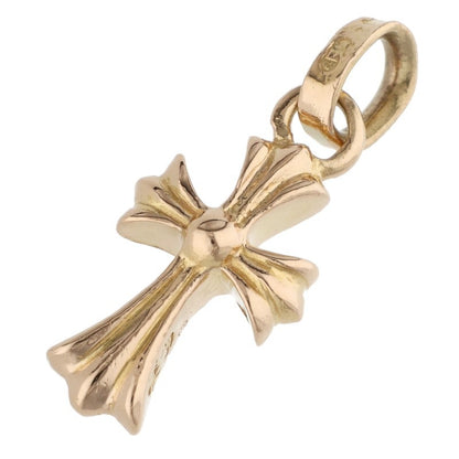 Chrome Hearts 22K Babyfat Cross Gold Necklace Charm Yellow