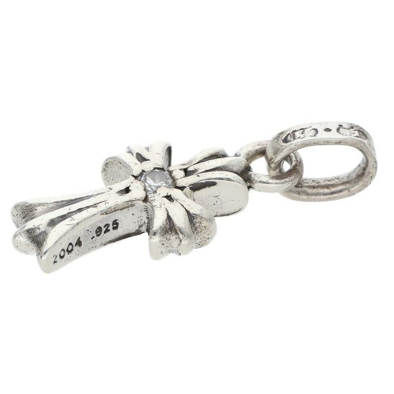 Chrome Hearts Babyfat 1 Diamond Silver Charm Necklace