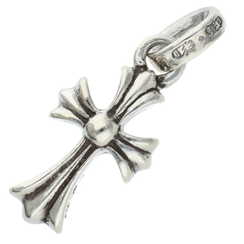 Chrome Hearts CRS Baby Fat Cross Pendant Silver